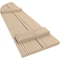 Ekena Millwork Sandblasted 2 Board Joined Board-n-Batten w/Quarter Round Arch Top Faux Wood Shutters, 11W x 36H, PR SHUBJQ11X36SDPR - alternate 9